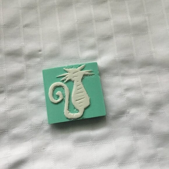 Two sides hand made rubber stamp - Picture 3 of 4